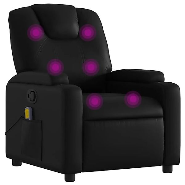 vidaXL Massage-Relaxsessel Kunstleder Schwarz 3205979 günstig online kaufen