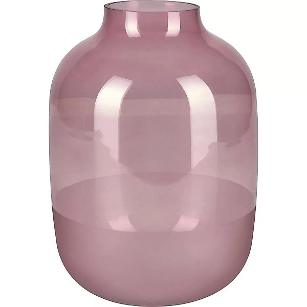 Vase Blush Bordeaux Glas 25,5 cm x Ø 18 cm Burgunderrot günstig online kaufen