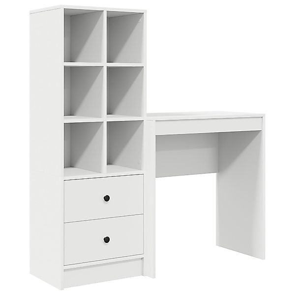 vidaXL Sideboard Schreibtisch mit Stauraum Weiß günstig online kaufen