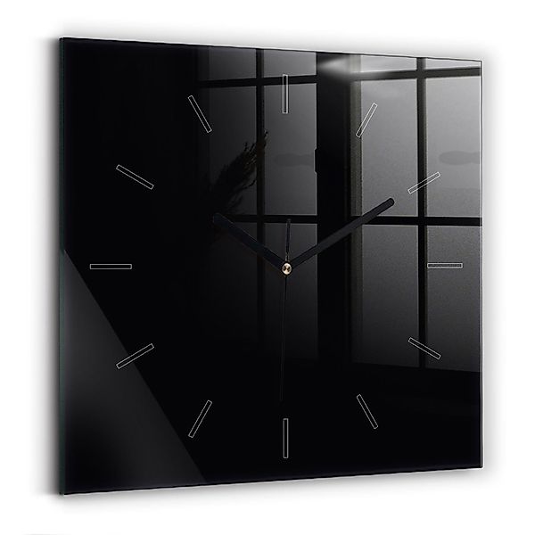 Tulup Wanduhr Glasuhr Modernistische Glaswanduhr 30x30cm günstig online kaufen