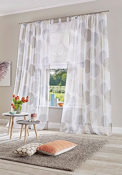 my home Gardine Belem (1 St), Kräuselband, transparent, Voile, 1 bzw. 2 Sch günstig online kaufen