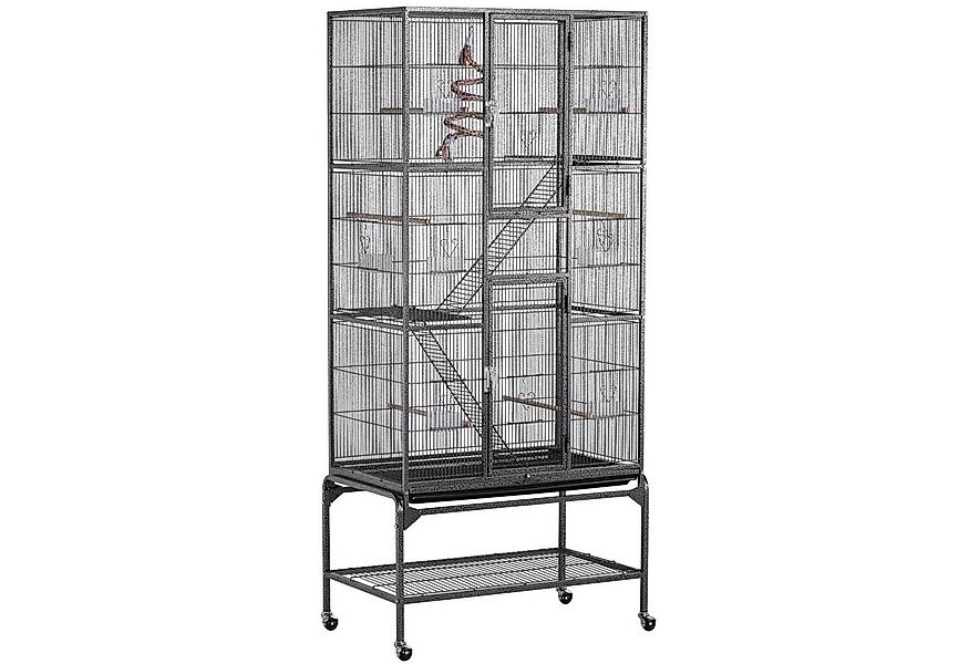 Yaheetech Vogelkäfig, Vogelvoliere Nagerkäfig Vogelhaus mit Rollen günstig online kaufen