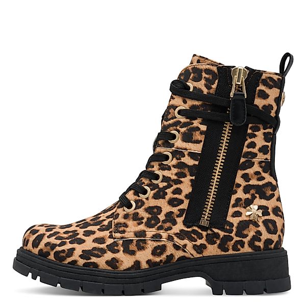 MARCO TOZZI by GMK Schnürboots, Blockabsatz, Schnürstiefelette im Animal Lo günstig online kaufen