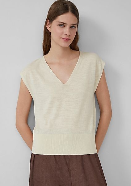 s.Oliver Kurzarmpullover Strickpullover Leichtes Stricktop mit günstig online kaufen