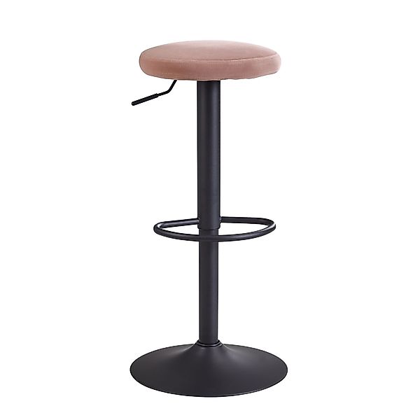 KADIMA DESIGN Barhocker Barhocker Samt Rosa günstig online kaufen