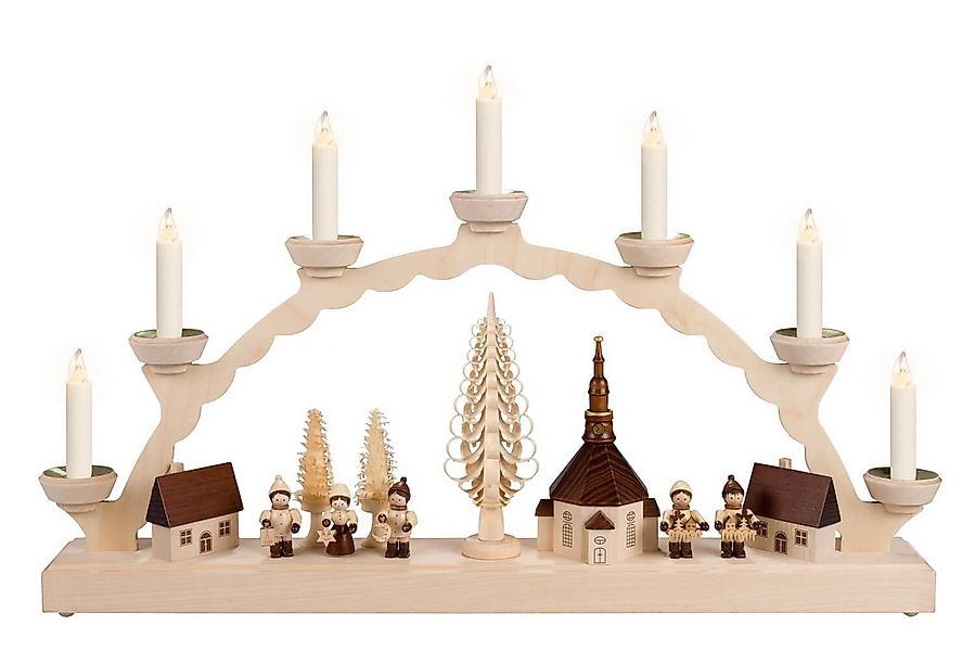 SEIFFEN.COM by Nestler LED Schwibbogen LED Schwibbogen Seiffener Dorf mit K günstig online kaufen