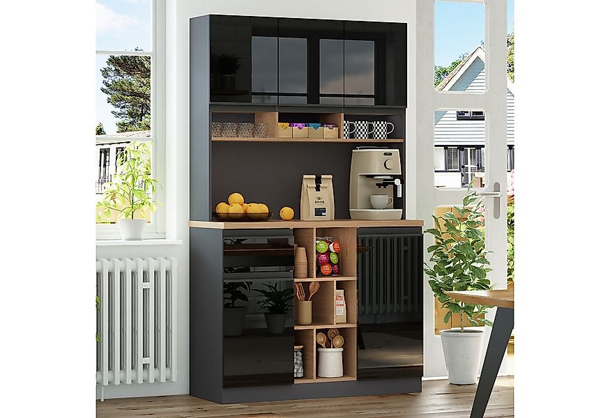 MODFU Hochschrank moderner Küchenschrank,Buffet,Sideboard (Modernes Sideboa günstig online kaufen