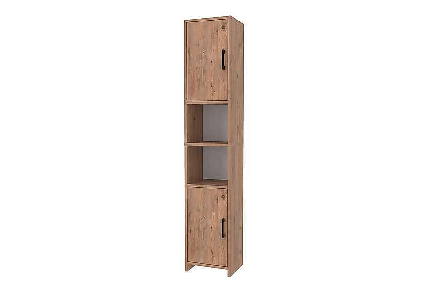 en.casa Hochschrank »Rautrina« mit 2 Türen und 6 Fächern 180 x 35 x 30 cm E günstig online kaufen