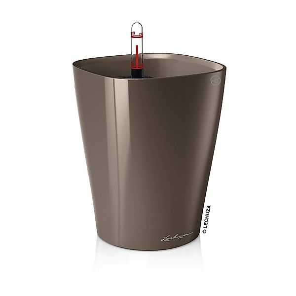 Lechuza® Blumentopf Deltini - taupe hochglanz günstig online kaufen