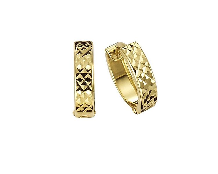 Vivance Paar Creolen 333 Gold diamantiert 12mm günstig online kaufen