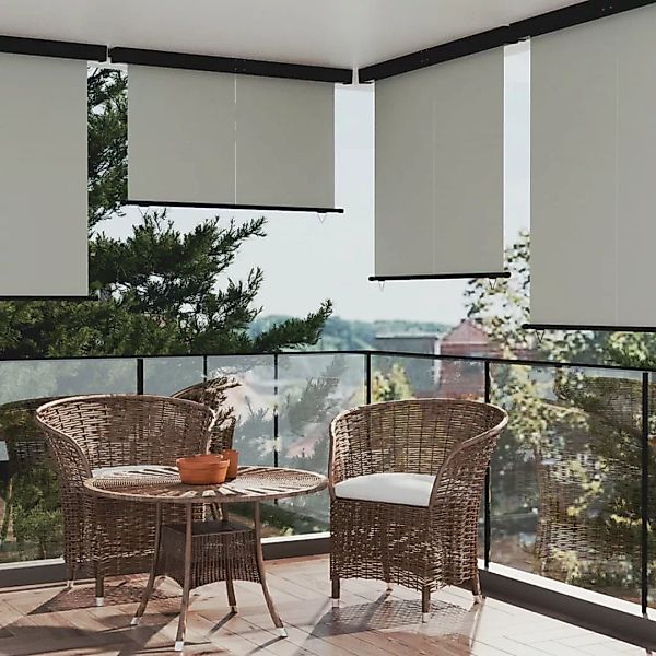 Balkon-seitenmarkise 170x250 Cm Grau günstig online kaufen