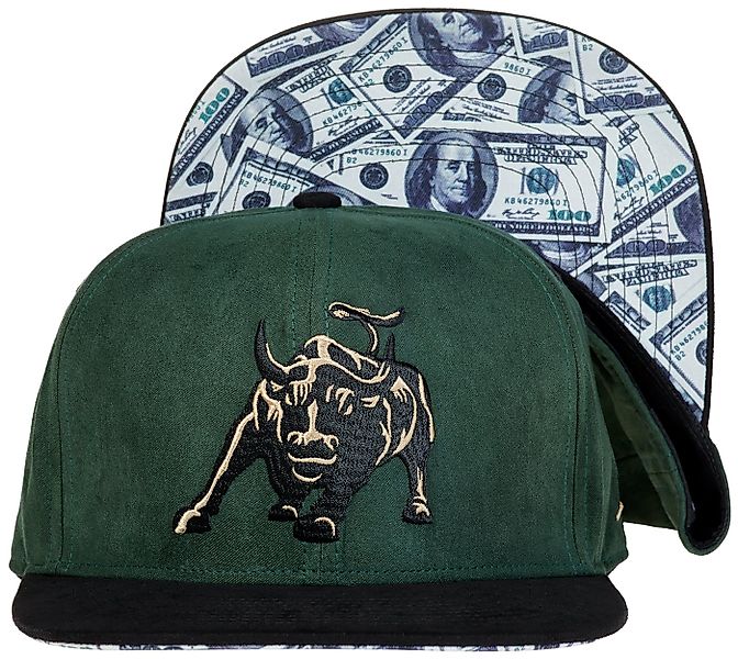 Cadency Snapback Cap Charging Bull Basecap mit geradem Schirm, Einheitsgröß günstig online kaufen