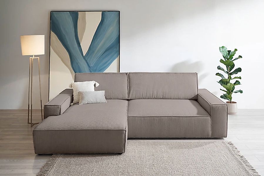 Home affaire Ecksofa »NEU: SHERWOOD XXL 284, Big-Sofa L-Form, tiefe Sitzflä günstig online kaufen