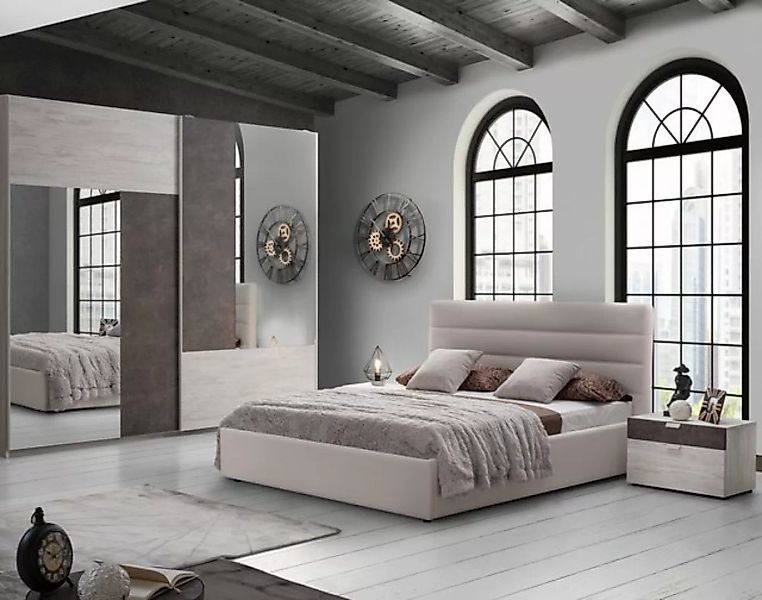 Interdesign24 Bettanlage Urbio, (3-teilig, bestehend aus Bett und 2 x Nacht günstig online kaufen