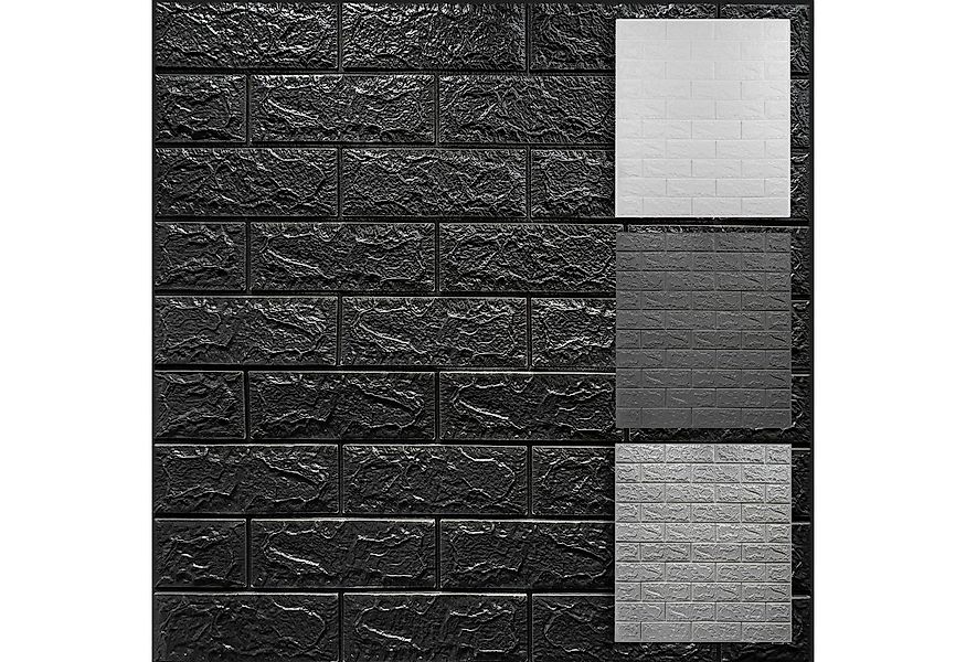 Hexim 3D Wandpaneel, (Wanddekoration Steinoptik 1,06 m² - Selbstklebende Ku günstig online kaufen