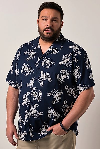 Men Plus Kurzarmhemd Men+ Viskose-Hemd Halbarm günstig online kaufen