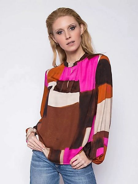 TONNO & PANNA Schlupfbluse Shirtbluse Willow Brown Pink günstig online kaufen
