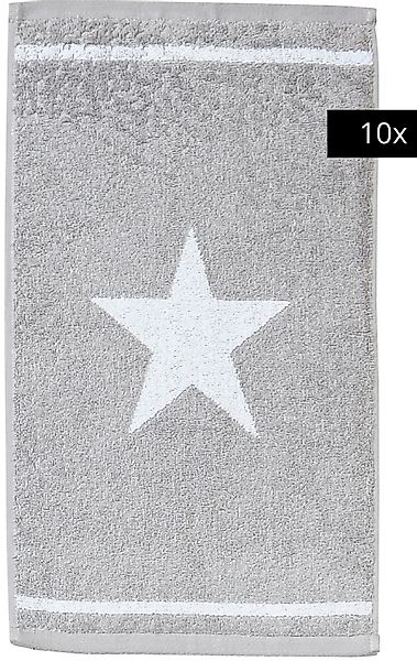 done.® Gästehandtücher DAILY SHAPES, Jacquard-Walkfrottier (10-St) günstig online kaufen