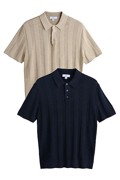 Next Poloshirt Regular Fit Poloshirts aus Strick, 2er-Pack (2-tlg) günstig online kaufen