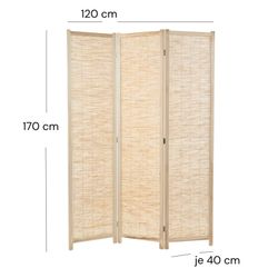DESIGN DELIGHTS Paravent RAUMTEILER PLAYA, Schilfrohr, günstig online kaufen