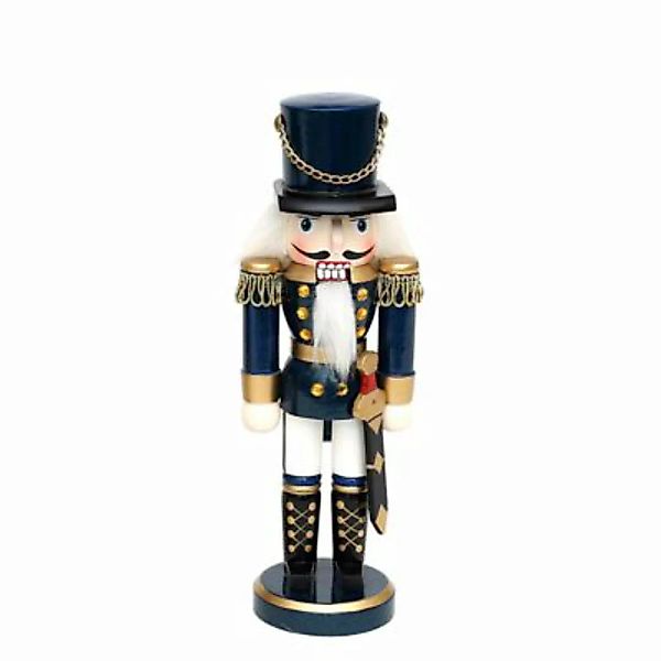 Sigro Weihnachts-Nussknacker klein Soldat 7 x 5,5 x 20 cm blau günstig online kaufen