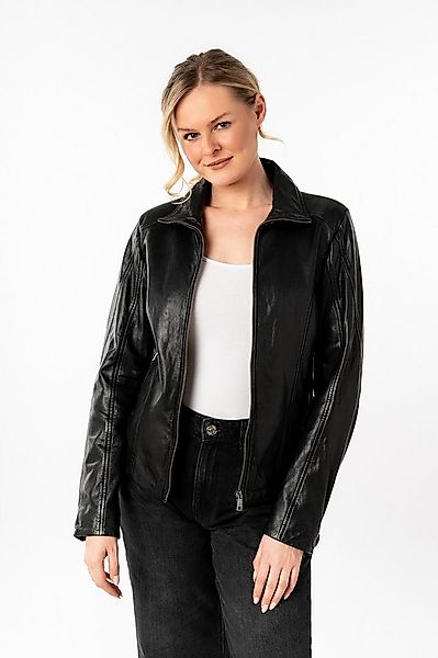 Mauritius Lederjacke MWJolah mit Umlegekragen, gesteppte Rückenpartie günstig online kaufen