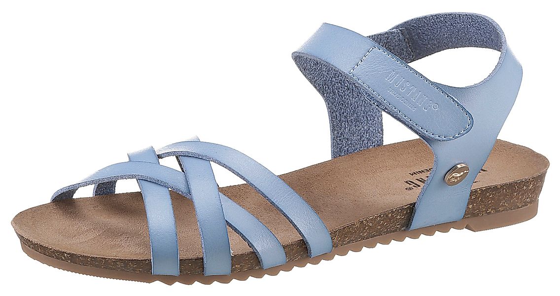 Mustang Shoes Riemchensandale, Sommerschuh, Sandalette, Klettschuh, günstig online kaufen
