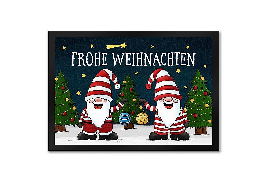 speecheese Fußmatte Frohe Weihnachten Fußmatte mit Wichtel Motiv Advent Chr günstig online kaufen