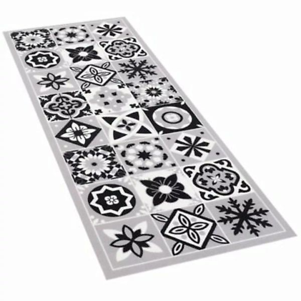 Pergamon Küchenläufer Teppich Trendy Fliesen Teppichläufer grau/weiß Gr. 60 günstig online kaufen