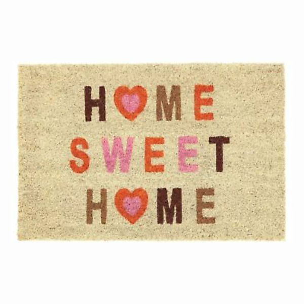 relaxdays Kokos Fußmatte Home Sweet Home natur günstig online kaufen