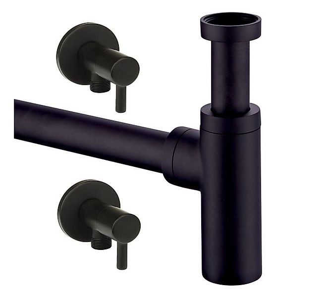 Sanixa Siphon Ablauf für Waschbecken Abfluss Ablaufset Sifon Röhren-Syphon, günstig online kaufen