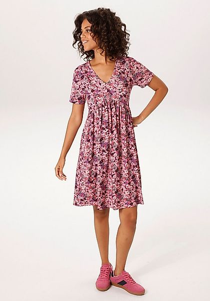 Aniston CASUAL Sommerkleid allover mit grafischen Blüten bedruckt - NEUE KO günstig online kaufen