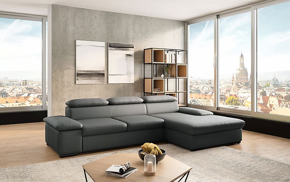 sit&more Ecksofa »Alcudia L-Form«, wahlweise mit Bettfunktion günstig online kaufen