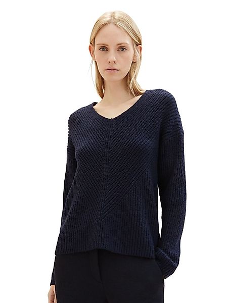 TOM TAILOR Strickpullover KNIT V-NECK aus günstig online kaufen