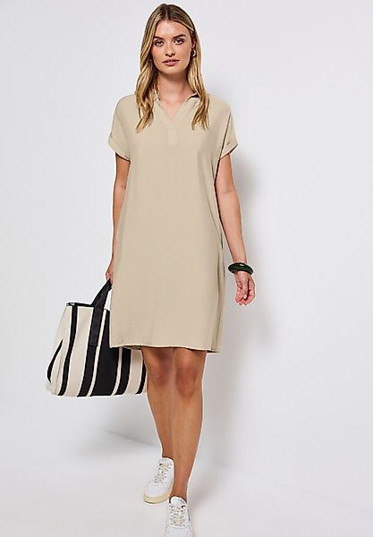 STREET ONE Shirtkleid mit geschlitztem Ausschnitt günstig online kaufen