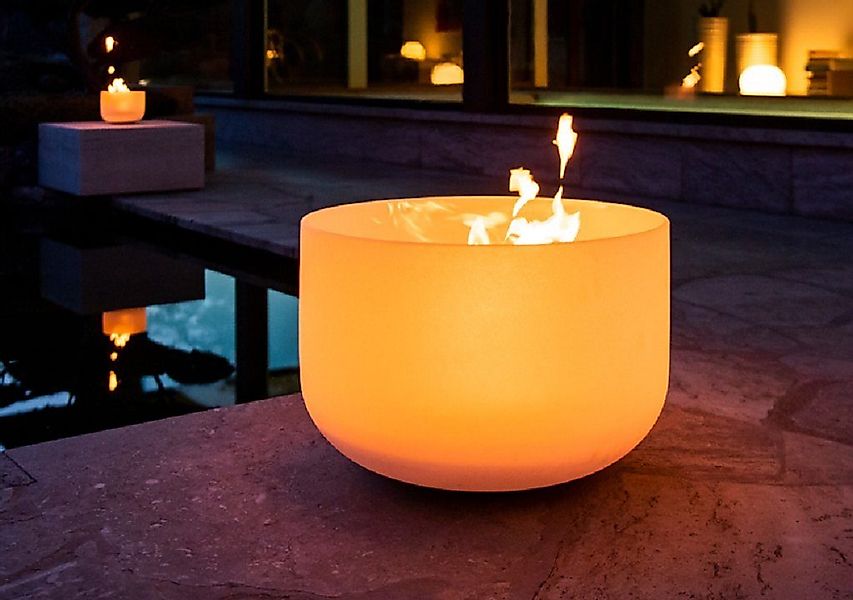 Inverthing Feuerschale Qflame Pure Quarzglas, (Set), günstig online kaufen