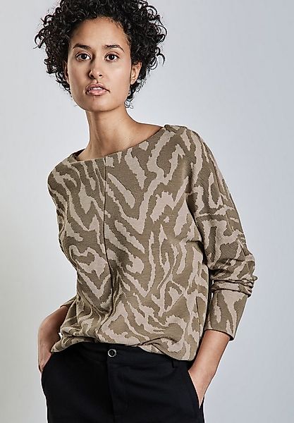 STREET ONE Jacquardpullover mit Two-Tone Jacquard günstig online kaufen