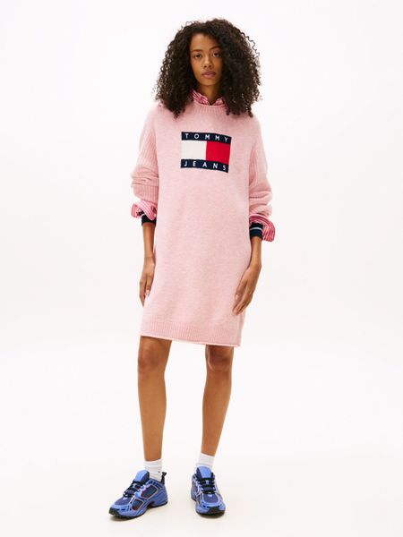 Tommy Jeans Strickkleid TJW FLAG SWEATER günstig online kaufen