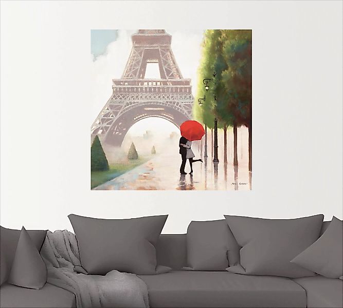 Artland Wandbild "Paris Romanze II", Gebäude, (1 St.), als Leinwandbild, Po günstig online kaufen