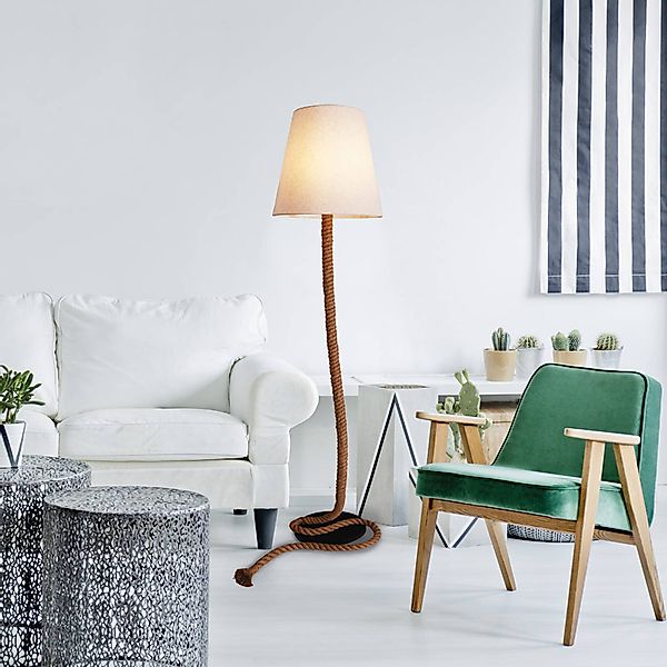 näve Stehlampe »Rope«, 1 flammig, Leuchtmittel E27   ohne Leuchtmittel günstig online kaufen