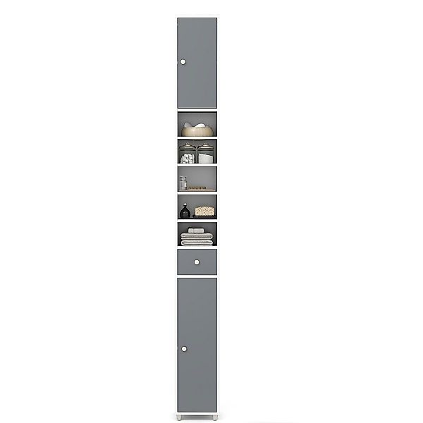 COSTWAY Hochschrank Badschrank schmal, mit Schublade, günstig online kaufen