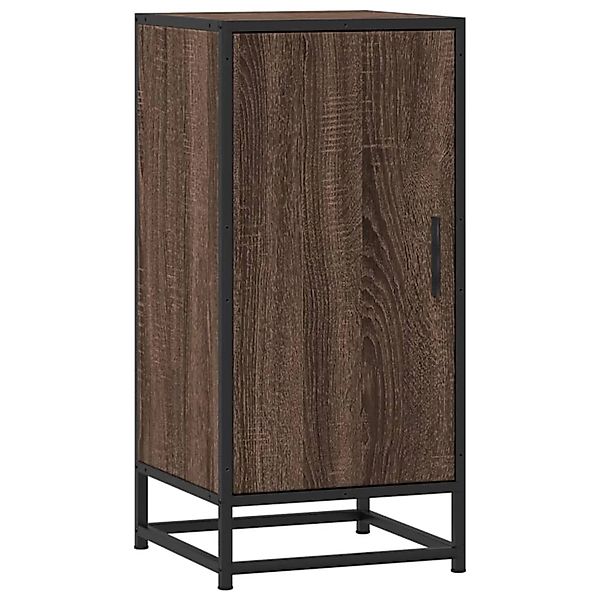 vidaXL Sideboard Braun Eichen-Optik 35,5x35x76 cm Holzwerkstoff Metall 8489 günstig online kaufen