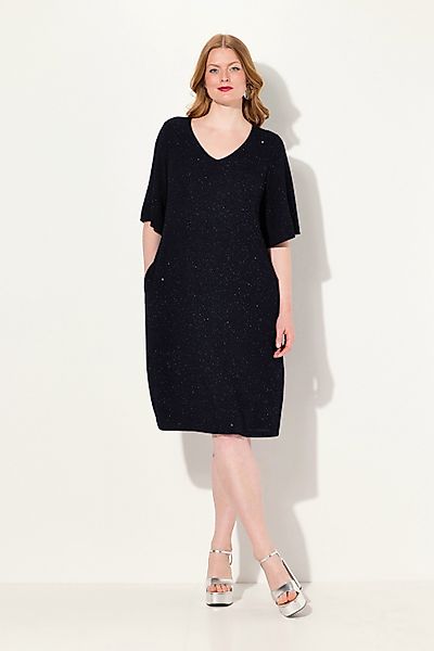 Ulla Popken Cocktailkleid Midikleid A-Linie Glitter günstig online kaufen