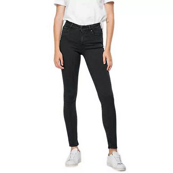 Replay Damen Jeans Luzien - Skinny Fit - Schwarz -Nearly Black günstig online kaufen