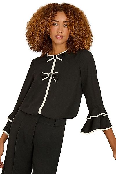 Love & Roses Langarmbluse Love & Roses Bluse mit Plisse und Trompetenärmeln günstig online kaufen