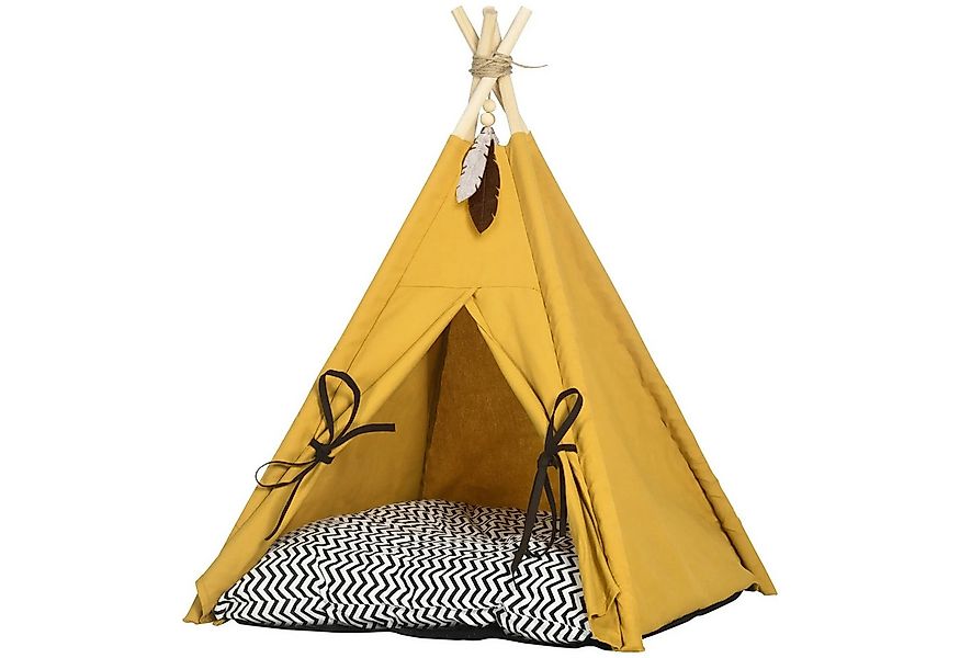 BlingBin Tierbett Tipi-Zelt für Haustiere, Tierhöhle für Hunde und Katzen, günstig online kaufen