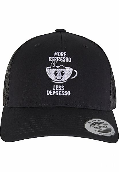 MisterTee Trucker Cap "MisterTee More Espresso Less Depresso Retro Trucker" günstig online kaufen