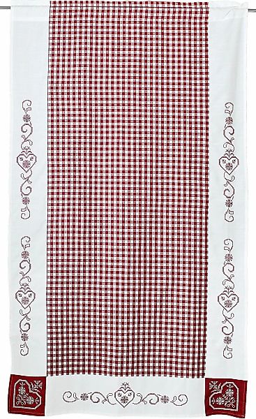 HOSSNER - ART OF HOME DECO Gardine "Kulm" Stangendurchzug 2 Stk. tlg. Landh günstig online kaufen