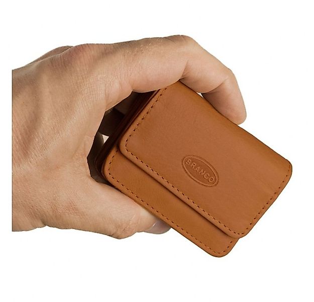 BRANCO Mini Geldbörse Sehr Kleine Geldbörse, Mini Münzbörse Leder Natur-Bei günstig online kaufen