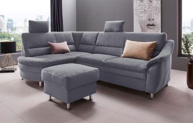 PLACES OF STYLE Ecksofa "Cardoso L-Form" Federkern, wahlweise mit Bett, Sch günstig online kaufen